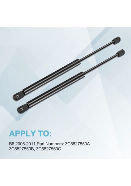 2pcs Arka Gövde Gazı Yüklü Asansör Destekleri Sturts Şokları Yaylı Damperler 3C5827550A Passat B6 2006-2010 (Yurt Dışından) modelleri