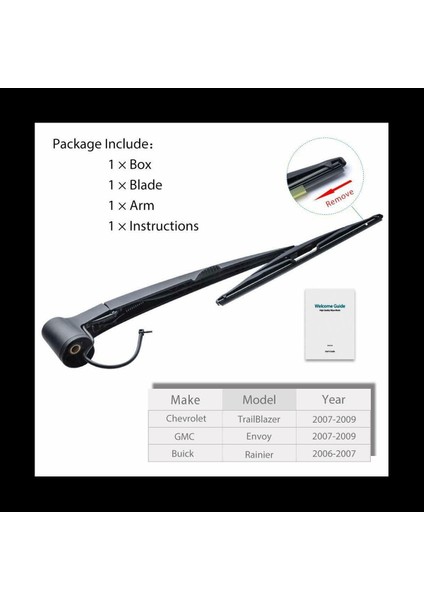 2x Chevrolet Trailblazer Elçisi Buick Rainier Ön Cam Silecek Kol Bıçağı Seti (Yurt Dışından) indirimleri