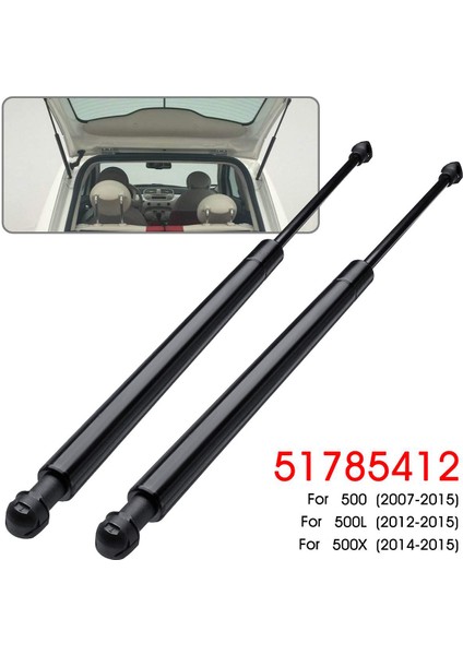 2pcs Arka Cam Cam Bagaj Bagaj Bagaj Gaz Struts Fiat Için Destek Çubuk Tutucu 500 2007-2017 51785412 (Yurt Dışından) fiyatları