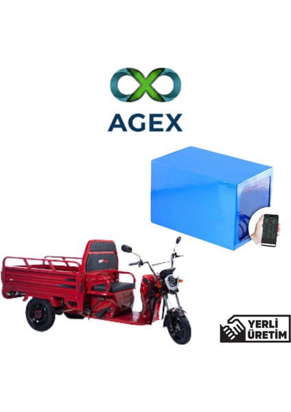 Stmax Gf 710 Moped 72 Volt 42 Amper Lifepo4 Smart Batarya