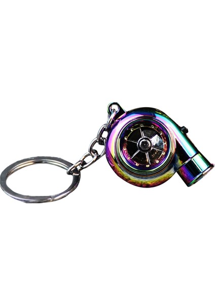 Araba Turbo Spinner Anahtarlık ve LED Işık Mini Turboşarj Anahtar Zinciri Araba Tuşları Aksesuarları A (Yurt Dışından)