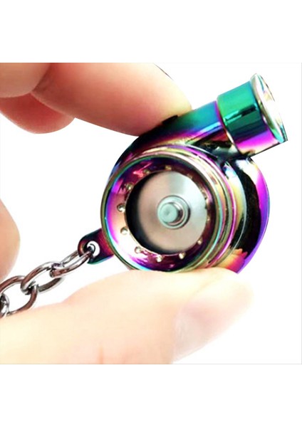Araba Turbo Spinner Anahtarlık ve LED Işık Mini Turboşarj Anahtar Zinciri Araba Tuşları Aksesuarları A (Yurt Dışından) fiyatları