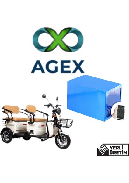 Stmax Elit 960 Moped 72 Volt 60 Ah Lifepo4 Batarya