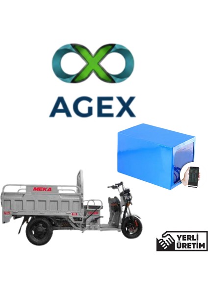 Meka Tiger Moped 72 Volt 24 Ah Lifepo4 Batarya