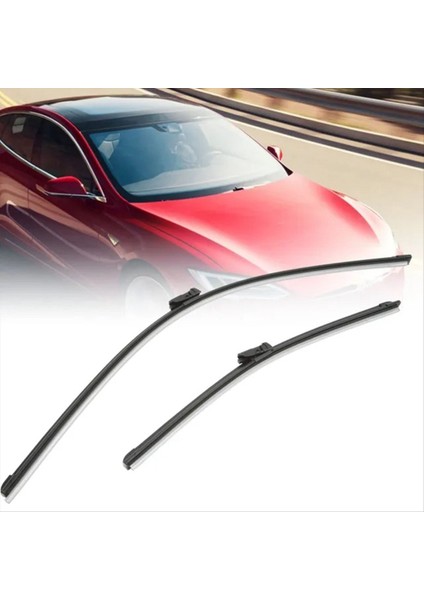 Tesla Model S Için Otomobil Li Silecek Blade Sil Silecek Bıçakları 1051495-00-A 1051496 (Yurt Dışından)