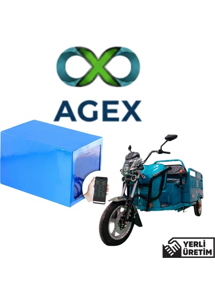 Akeso Yagi 72 Volt 42 Ah Lifepo4 Smart Bluetooth Batarya