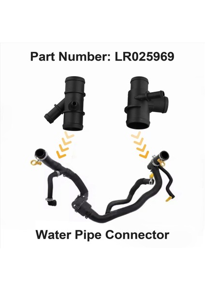 LR025969 Land Rover Range Rover Sport Için En Iyi Termostat Muhafaza Su Boru Konnektörü 2010-2013 Keşif 4 2010-2016 (Yurt Dışından) fırsatları