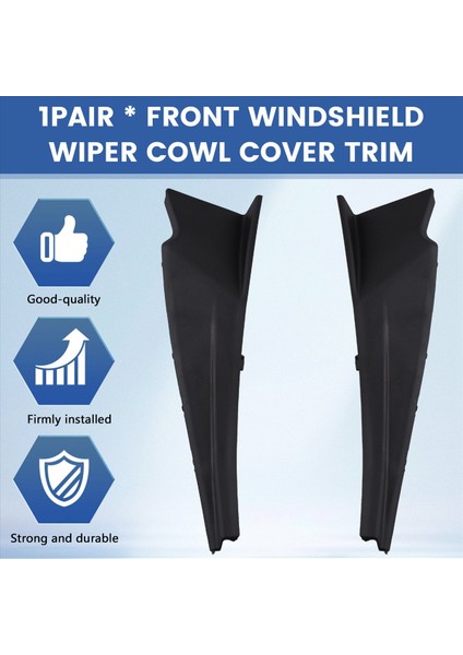 1paır Araç Ön Çamurluk Kapağı Trim 66894-9NB0A 66895-9NB0A Infiniti JX35 QX60 14-18 Ön Cam Silecek Kaput Uzantısı (Yurt Dışından) fırsatları