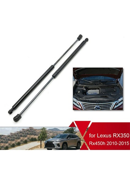 2x Ön Bonnet Hood Asansör Struts Lexus RX350 RX450H 2010-2015 Için Şok Gaz Silindiri Seti Destek (Yurt Dışından) fiyatları