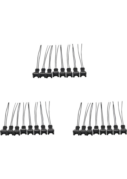 24PCS Ev1 Obd1 Pigtail Cut &amp Splice Için 24 Adet Yakıt Enjektör Konnektörü Kablolama Klipsleri (Yurt Dışından)