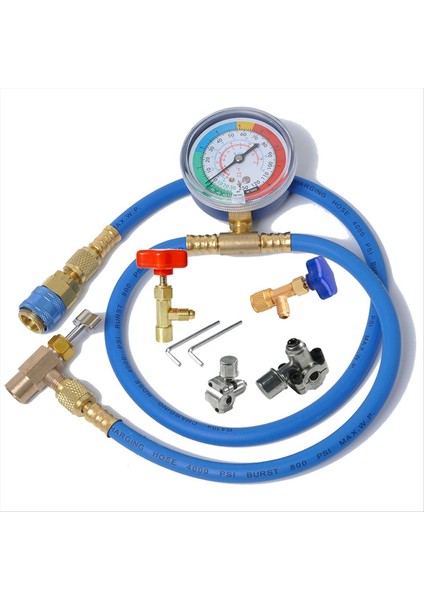 R134A Klima Soğutucu Şarj Hortumu Gösterge Şarjı ile Şarj Hortumu Ölçüm Hortum Soğutucu Şarj Borusu Araba Için (Yurt Dışından)