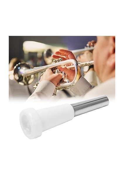 Ağızlığı, Bakır Yedek Trompet Ucu ve Profesyonel Oyuncu Için Tüm Standart Trompetler Için Yeni Başlayanlar Için Entegre Plastik (Whıte) fiyatları