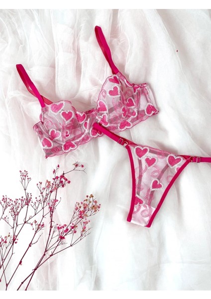 Kalpli Transparan Sütyentakımı