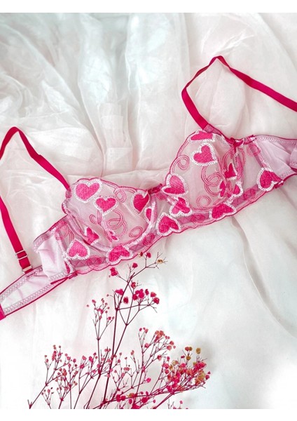 Kalpli Transparan Sütyentakımı