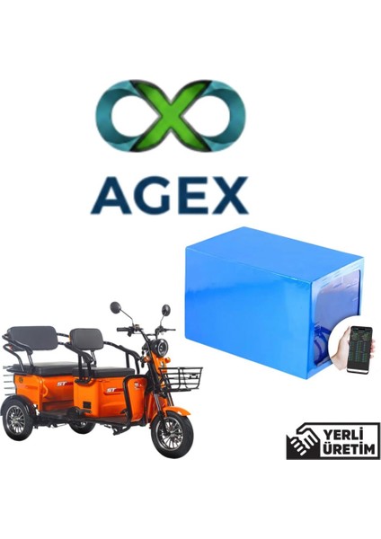 Stmax Elit 940 Moped 60 Volt 24 Ah Lifepo4 Batarya