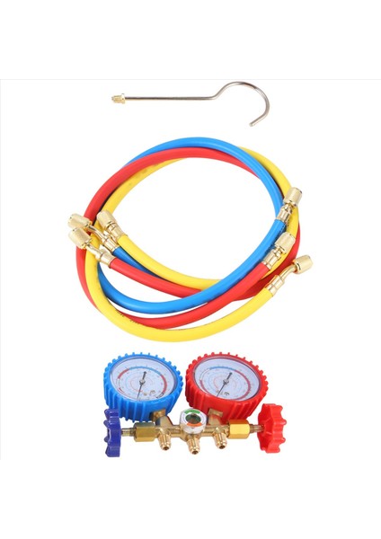 Manifold Gösterge Seti R410A/R22/R134A/R404A Soğutucu Otomotiv Ac Manifoldu Için 3 Yollu Ac Diyagnostik Manifold Gösterge Seti (Yurt Dışından) fiyatları