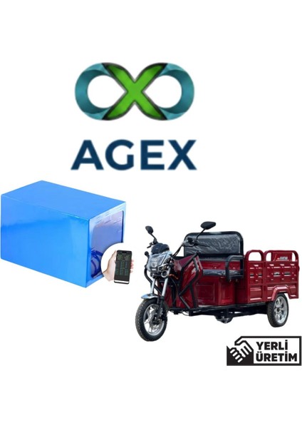 Falcon Family 8000 Moped 72 Volt 30 Ah Lifepo4 Batarya