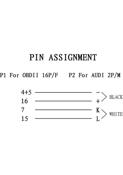 Obd Iı Obd2 Kablo 2 x 2pin -Obd2 16PIN Kadın Konnektör Kablosu -Aud Vag Seat Skoda Için (Yurt Dışından) fiyatları