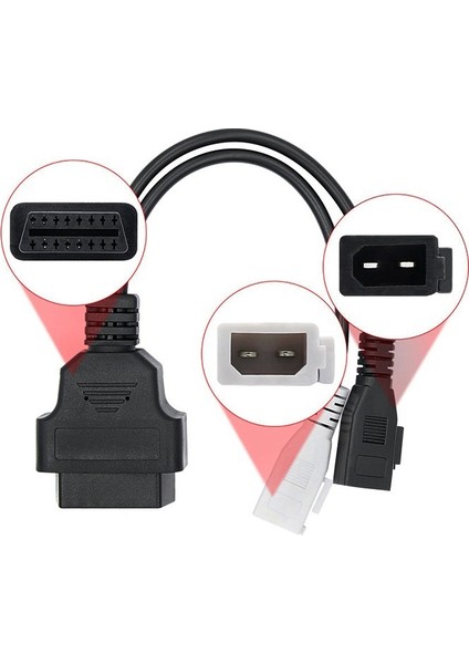 Obd Iı Obd2 Kablo 2 x 2pin -Obd2 16PIN Kadın Konnektör Kablosu -Aud Vag Seat Skoda Için (Yurt Dışından) indirimleri