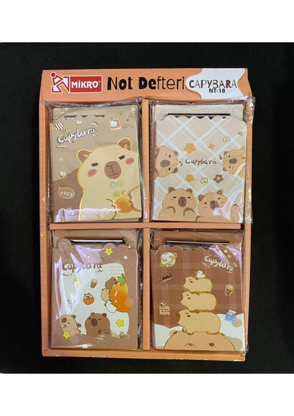 Capybara Not Defteri 1 Adet Ister 3 Adet Ister 5 Adet Alabilirsiniz fiyatları