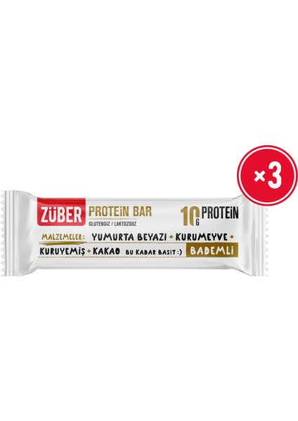 Bademli Protein Bar 3 Adet 40 gr