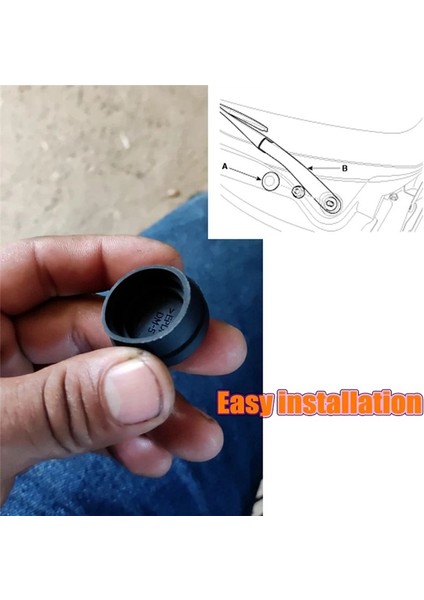 2x Ön Ön Cam Silecek Kolu Somun Kapağı Kapak Cıvata Bıçağı Kol Somun Kapağı Hyundai Için 983804H050 (Yurt Dışından) fırsatları