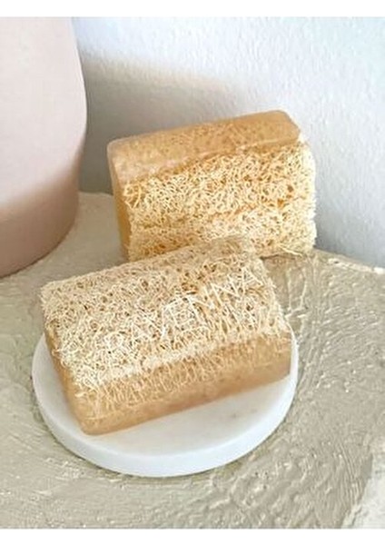 Doğal Kabak Lifli El Yapımı Pirinç Sabunu Ferah Koku 130 g Cilt Arındırıcı indirimleri