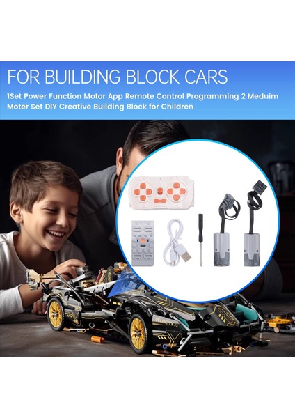 1set Güç Fonksiyon Motor Uygulaması Uzaktan Kumanda Programlama 2 Meduim Moter Set Dıy Çocuklar Için Yaratıcı Yapı Taş (Yurt Dışından) fırsatları