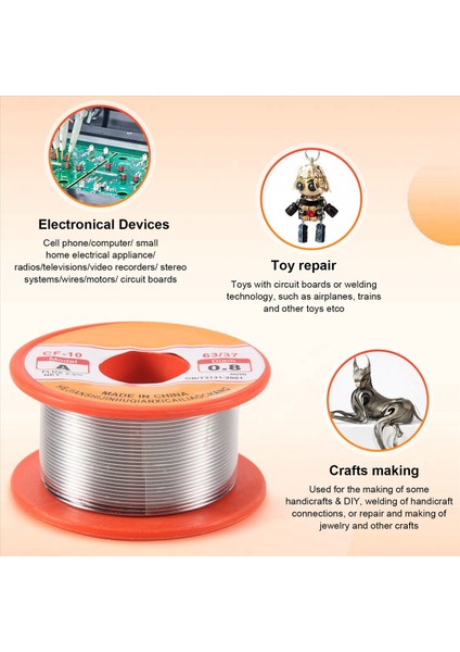 Teneke Kue Lehim Çekirdek Akı Astarlama Kaynak Lehim Tel Makarası Makarası 0 8mm 63/37 (Yurt Dışından) indirimleri