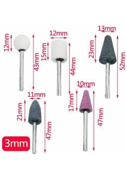 Mini Taş Zımpara Matkap Ucu Seti 10 Parça