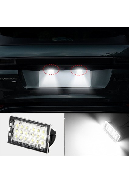 2pcs Araba Numarası Plaka Işıkları LED Beyaz Lambalar Land Range Rover Sport L320 Keşif 3 4 Lr3 Lr4 Freelander 2 (Yurt Dışından) indirimleri