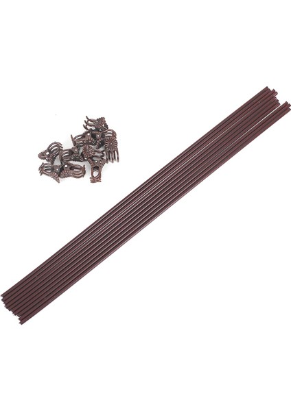 10 Klipsli Kapalı Bitkiler Için 10 Adet Bitki Destekleri 50 cm Bitki Çubukları Bükülebilir Metal Çeliği Desteklemek (Yurt Dışından)
