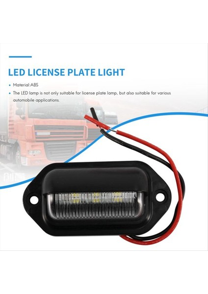 10 Adet LED Plaka Plaka Işık Su Geçirmez Plaka Kuyruk Işığı Römorklar Rv Kamyonlar Tekneler (Yurt Dışından)