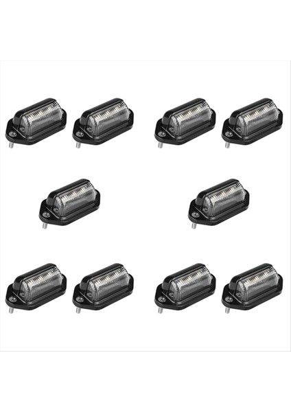 10 Adet LED Plaka Plaka Işık Su Geçirmez Plaka Kuyruk Işığı Römorklar Rv Kamyonlar Tekneler (Yurt Dışından) fiyatları