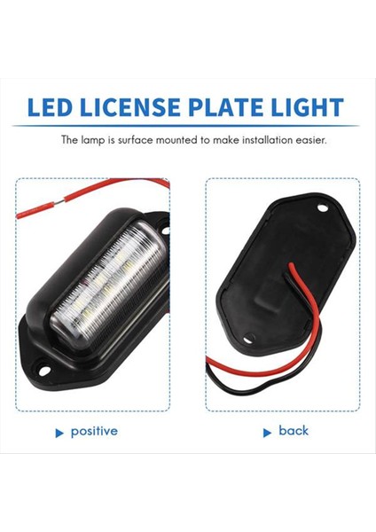 10 Adet LED Plaka Plaka Işık Su Geçirmez Plaka Kuyruk Işığı Römorklar Rv Kamyonlar Tekneler (Yurt Dışından) indirimleri