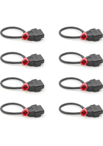 8x 6 Ila 16 Pin Motosiklet Obd Adaptörleri Obd2 Honda Yamaha Suzuki Benelli Için Diyagnostik Kablo Uzatma Konektörleri (Yurt Dışından)