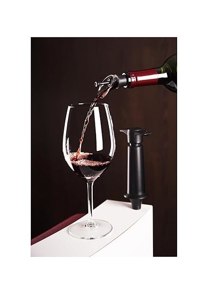 Vin 6504606 Şişe Ağzı Kilitli 2'li Set, Plastik, Siyah, 3 x 3 x 8 cm fiyatları