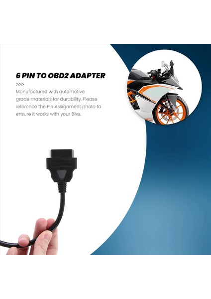 6 Pin - Obd 16 Pin Adaptör Obd2 Ktm Duke Rc Için Obd2 Hata Diyagnostik Kablosu 2011 - 2017 Motosikletler (Yurt Dışından) fiyatları