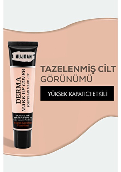 Derma Make-Up Cover Kapatıcı Orta Renk Tüp Çok Amaçlı Kullanım İçin modelleri