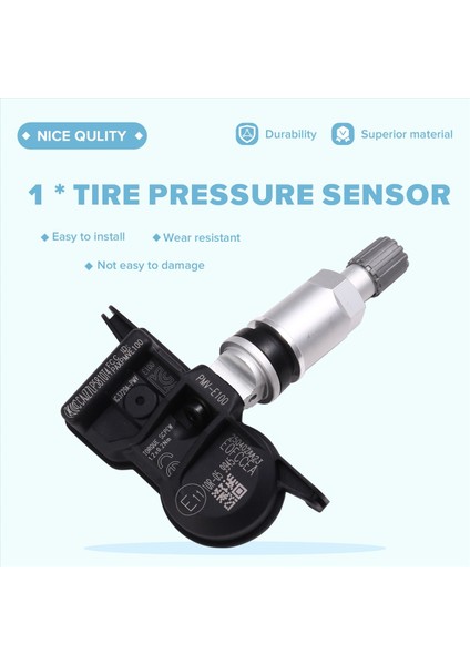 PMV-E100 42607-53040 Toyota Avalon Camry 4runner Corolla Için Lastik Basınç Sensörü Izleme Sensörü 433MHZ (Yurt Dışından) fırsatları