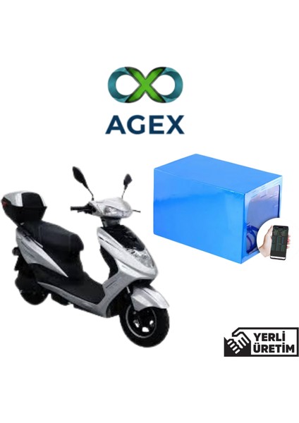 Kral KR203 60 Volt 24 Ah Smart Bluetooth Özellikli Lifepo4