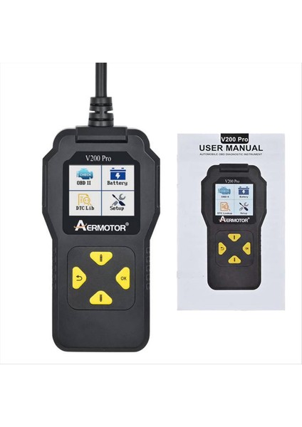 Aermotor Araç Arızası Teşhis Aleti Obd2 Tarayıcı V200 Pro Pil Test Cihazı Motor Arıza Okuma Veri Aracı (Yurt Dışından) fiyatları