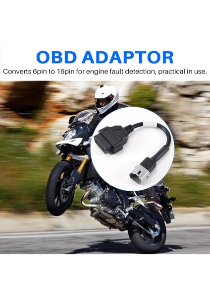 Suzuki Için Obd Motosiklet Kablosu 6 Pin Fiş Kablosu Teşhis Kablosu 6pin - Obd2 16 Pin Adaptör (Yurt Dışından) indirimleri
