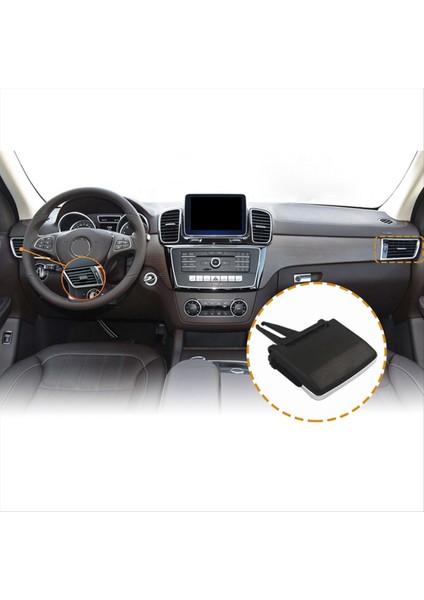 Mercedes Için 10X Benz Ön Sol Sağ Hava Havalandırma Sekmeleri Ön Sıra Hava Izgara Sekmeleri Klips W166 ml Gle Class X166 (Yurt Dışından) modelleri