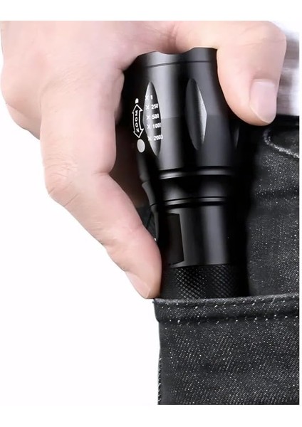 El Feneri Yüksek Parlaklık, Şarj Edilebilir ve Taşınabilir, 500 Lümen El Feneri Güçlü, Kamp Ekipmanları ve Acil Durumlar Için Yüksek Aydınlatma USB Şarjlı Fener, Enerji Tasarruflu Yürüyüş fırsatları