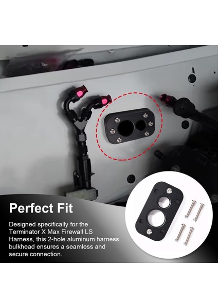 01232023 Holley Terminator x Maks Güvenlik Duvarı Geçişi - Ateş Duvarı&#39 Ndaki Grommet&#39 I Ortadan Kaldırır - Bulkhead Kablo Demeti (Yurt Dışından) indirimleri