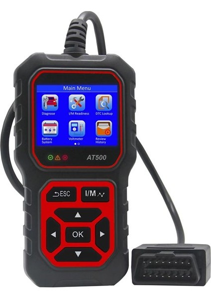 Obd2 Tarayıcı AT500 Obd2 Scanner Teşhis Aracı Araba Motoru Hata Kodu Okuyucu ve Sil Motor Işık Araç Tarama Araçları (Yurt Dışından)