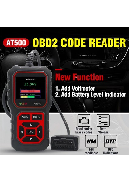 Obd2 Tarayıcı AT500 Obd2 Scanner Teşhis Aracı Araba Motoru Hata Kodu Okuyucu ve Sil Motor Işık Araç Tarama Araçları (Yurt Dışından) modelleri