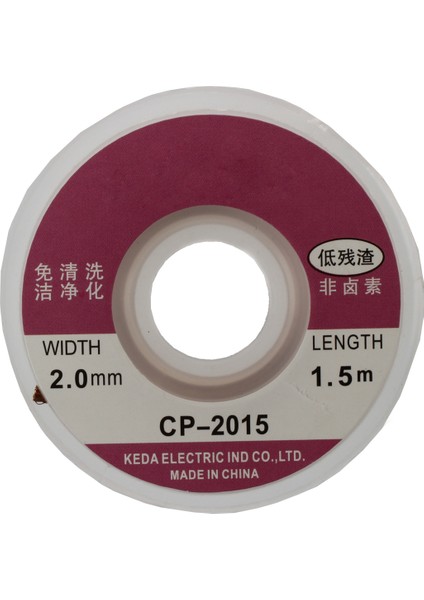 2pcs 2 0mm Lehim Fitil Sökücü Desoldering Örgü Tel Emer Kablosu Akı Akısı (Yurt Dışından)