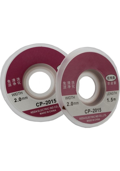 2pcs 2 0mm Lehim Fitil Sökücü Desoldering Örgü Tel Emer Kablosu Akı Akısı (Yurt Dışından) indirimleri